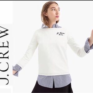J. Crew Ja Taime NYC Boatneck Shirt Sz Sm